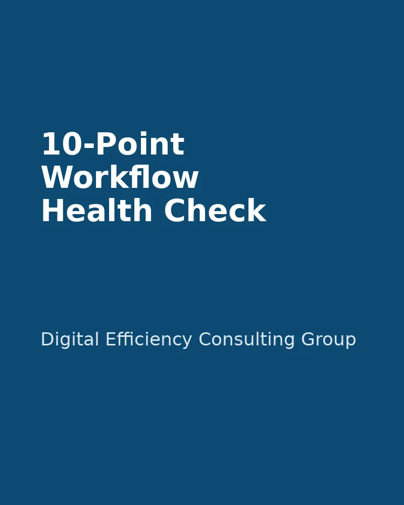 Download the 3-Minute Workflow Health Check checklist