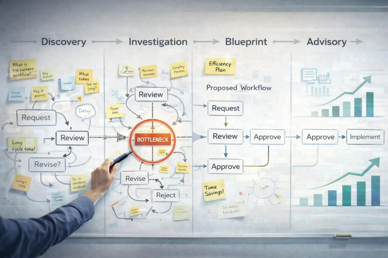 Workflow diagnostic investigation and operational analysis